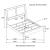 Briana Leatherette/Wood Panel Bed, Eastern King Size