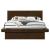 Jessica Wood Platform Bed w/Rail Seating, California King Size