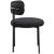 Beacon Boucle Fabric Dining Chair with Matte Black Metal Frame