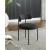 Beacon Boucle Fabric Dining Chair with Matte Black Metal Frame
