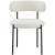 Beacon Boucle Fabric Dining Chair with Matte Black Metal Frame