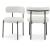 Beacon Boucle Fabric Dining Chair with Matte Black Metal Frame