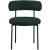 Beacon Boucle Fabric Dining Chair with Matte Black Metal Frame