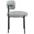 Beacon Boucle Fabric Dining Chair with Matte Black Metal Frame