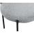 Beacon Boucle Fabric Dining Chair with Matte Black Metal Frame