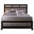 Barzini Leatherette/Wood Panel Bed, Eastern King Size