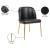 Jagger Faux Leather Dining Chair with Iron Legs
