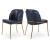 Jagger Faux Leather Dining Chair with Brushed Gold Iron Legs