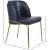 Jagger Faux Leather Dining Chair with Brushed Gold Iron Legs