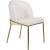 Jagger Faux Leather Dining Chair with Brushed Gold Iron Legs