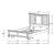 Franco Wood Panel Bed, California King Size