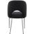 Logan Faux Leather Dining Chair with Chrome Ball Leg Design