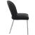 Logan Faux Leather Dining Chair with Chrome Ball Leg Design