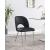 Logan Faux Leather Dining Chair with Chrome Ball Leg Design