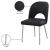 Logan Faux Leather Dining Chair with Chrome Ball Leg Design