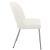 Logan Faux Leather Dining Chair with Chrome Ball Leg Design