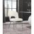 Logan Faux Leather Dining Chair with Chrome Ball Leg Design