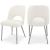 Logan Faux Leather Dining Chair with Chrome Ball Leg Design