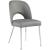 Logan Faux Leather Dining Chair with Chrome Ball Leg Design