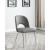 Logan Faux Leather Dining Chair with Chrome Ball Leg Design