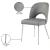 Logan Faux Leather Dining Chair with Chrome Ball Leg Design