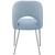 Logan Faux Leather Dining Chair with Chrome Ball Leg Design