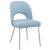 Logan Faux Leather Dining Chair with Chrome Ball Leg Design