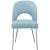 Logan Faux Leather Dining Chair with Chrome Ball Leg Design