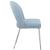 Logan Faux Leather Dining Chair with Chrome Ball Leg Design
