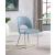 Logan Faux Leather Dining Chair with Chrome Ball Leg Design
