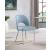 Logan Faux Leather Dining Chair with Chrome Ball Leg Design