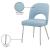 Logan Faux Leather Dining Chair with Chrome Ball Leg Design