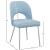Logan Faux Leather Dining Chair with Chrome Ball Leg Design