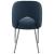 Logan Faux Leather Dining Chair with Chrome Ball Leg Design