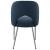 Logan Faux Leather Dining Chair with Chrome Ball Leg Design