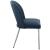 Logan Faux Leather Dining Chair with Chrome Ball Leg Design