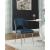 Logan Faux Leather Dining Chair with Chrome Ball Leg Design