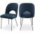 Logan Faux Leather Dining Chair with Chrome Ball Leg Design