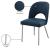 Logan Faux Leather Dining Chair with Chrome Ball Leg Design