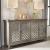 4-Door Mirrored Accent Cabinet | 72-Inch Storage Sideboard