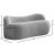 Flair Boucle Fabric Bench