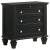 Sandy Beach Wood Nightstand w/3 Drawers