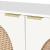 Cane 3-Door Wood Veneer Sideboard