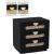 Cane 3-Drawer Wood Veneer Nightstand