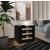 Cane 3-Drawer Wood Veneer Nightstand