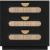 Cane 3-Drawer Wood Veneer Nightstand