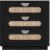 Cane 3-Drawer Wood Veneer Nightstand