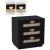 Cane 3-Drawer Wood Veneer Nightstand