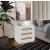 Cane 3-Drawer Wood Veneer Nightstand