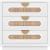 Cane 3-Drawer Wood Veneer Nightstand